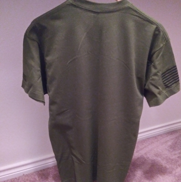 OSCAR MIKE T-SHIRT (MILITARY GREEN & BLACK) - Picture 2 of 2